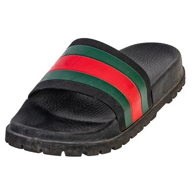 Gucci Size 8 Green & Red Slides