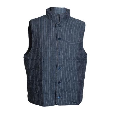 Stenstroms Size XL Quilted Stripe Linen Vest