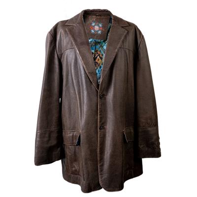 Robert Graham Size 48 Brown Leather Jacket
