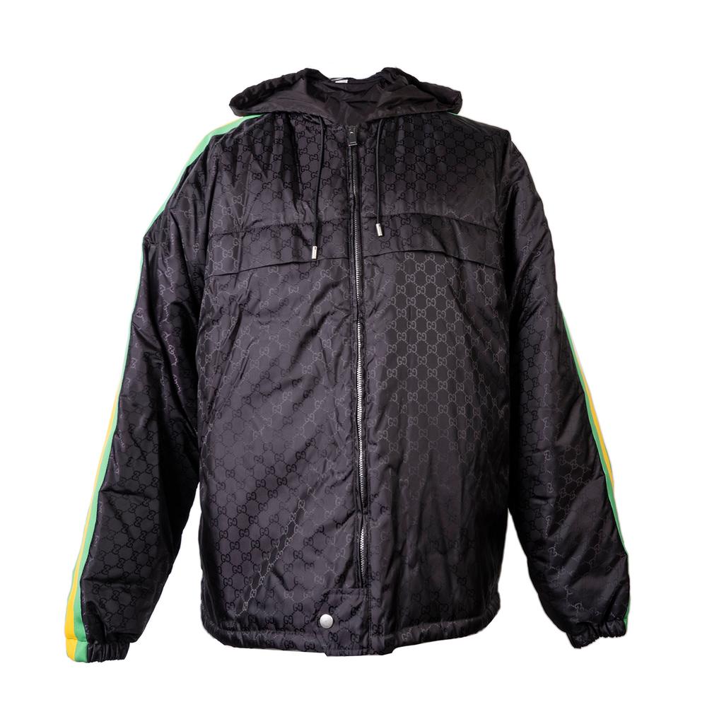  Gucci Size 50/40- M Black Monogram Jacket