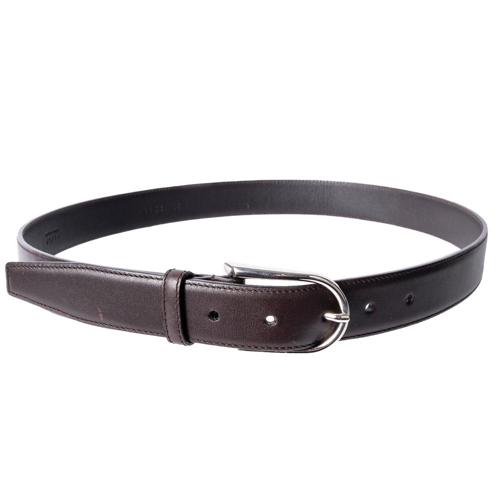  Prada Size 36 Brown Leather Belt