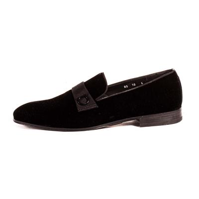 Ferragamo Size 10 Black Velvet loafers
