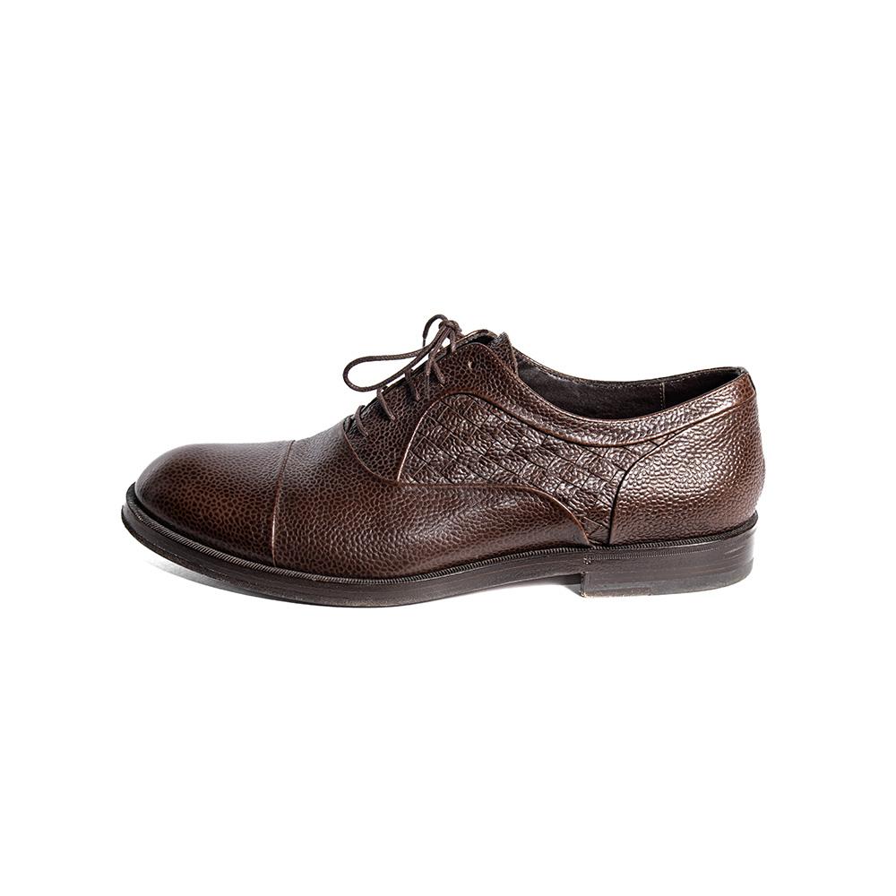  Bottega Veneta Size 10 Brown Leather Shoes