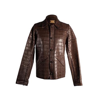 Lost Art Size 52 Brown Leather Jacket 