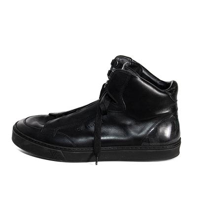 Louis Vuitton Size 42 Black Leather Sneakers