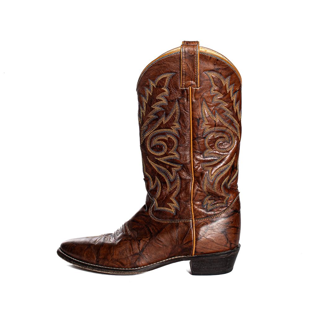  Justin Size 10.5 Brown Western Boots