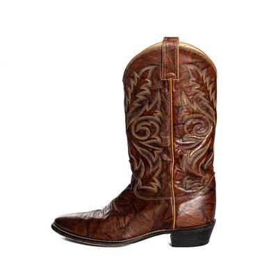 Justin Size 10.5 Brown Western Boots
