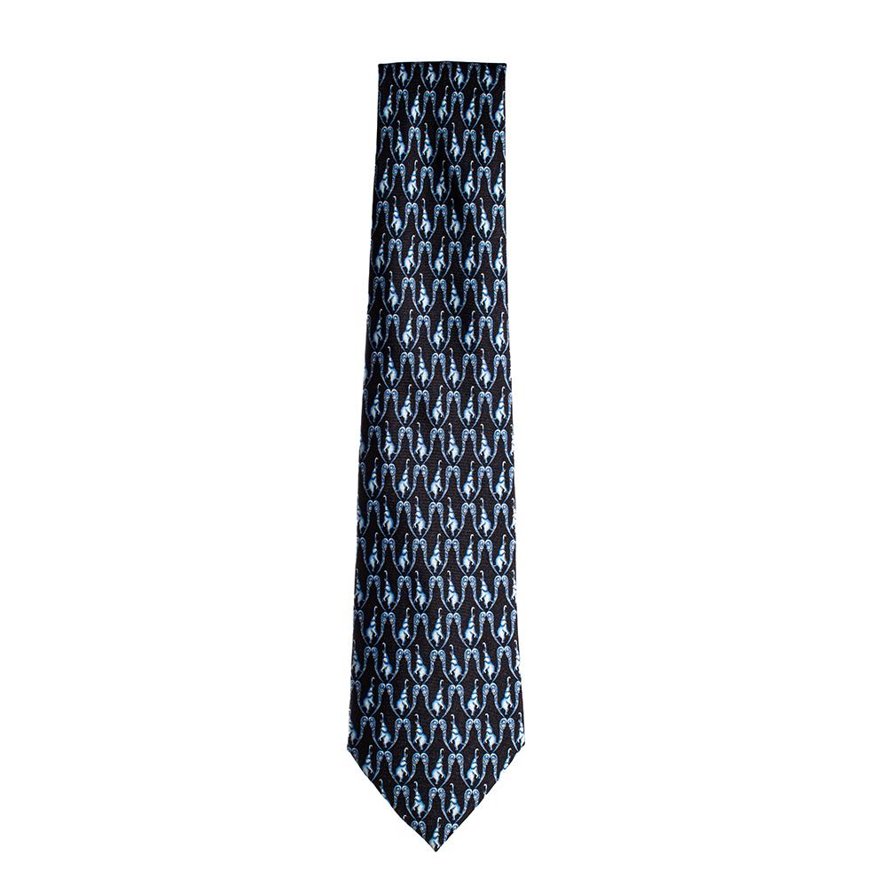 Burberry Blue Vintage Elephant Tie