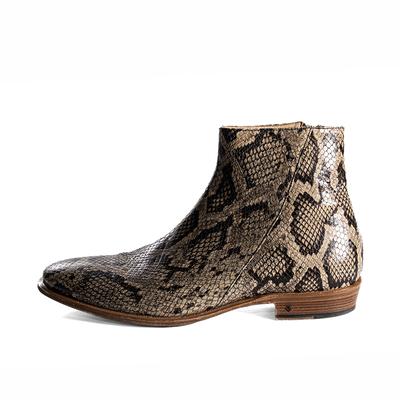 John Varvatos Size 9.5 Brown Snake Print boots
