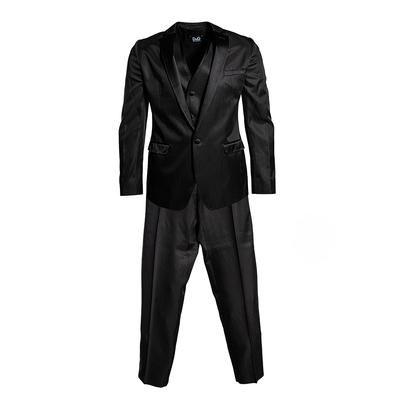 Dolce & Gabbana Size 50 Black 3 Piece Suit
