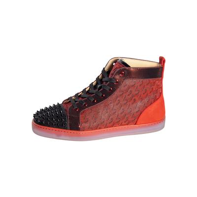 Christian Louboutin Size 12 Red Stud Sneakers
