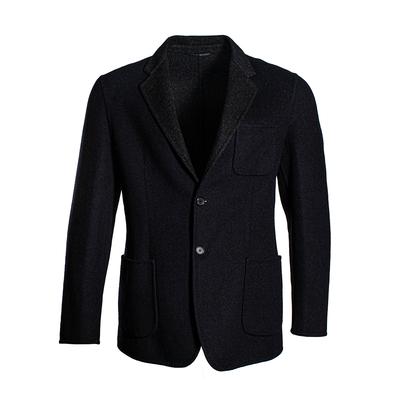 Lanvin Size 50 Black Wool Cashmere Sport Coat
