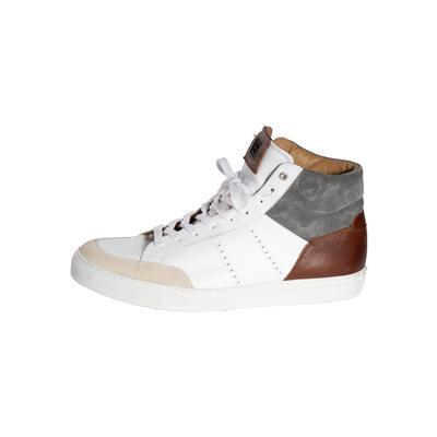 Rubirosa Size 48 White Leather High Tops