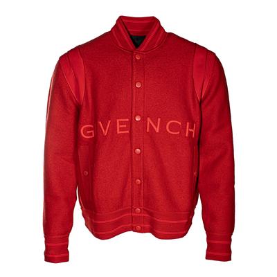  Givenchy Size Large Red Bomber Jacket