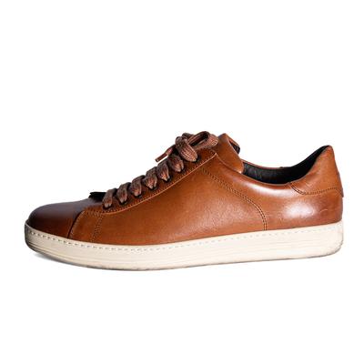 Tom Ford Size 10 Brown Leather Sneakers