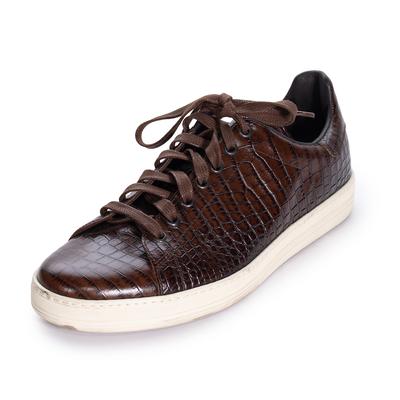 Tom Ford Size 9 Crocodile Embossed Trainers
