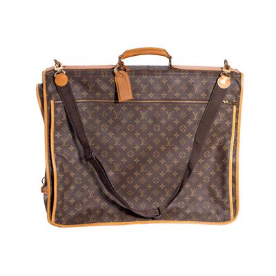 Louis Vuitton Leather Monogram Garment Bag