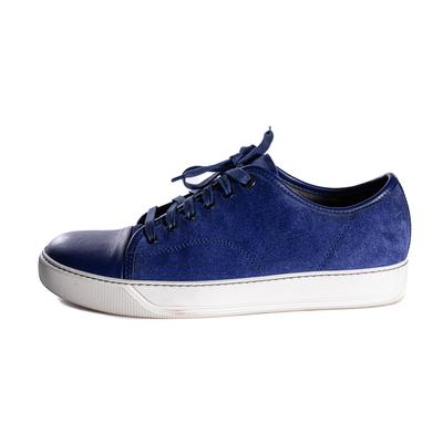 Lanvin Size 7 Blue Suede Sneakers