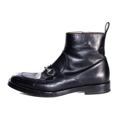 Gucci Size 11 Black Horsebit Boots
