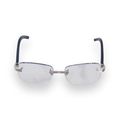 Cartier Blue Rectangular Prescription Glasses