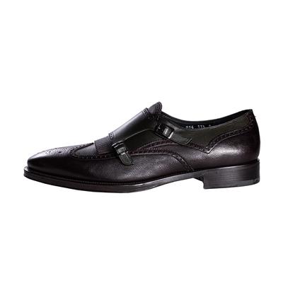 Salvatore Ferragmo Size 11.5 Wingtip Monk Strap Green Brown Shoes