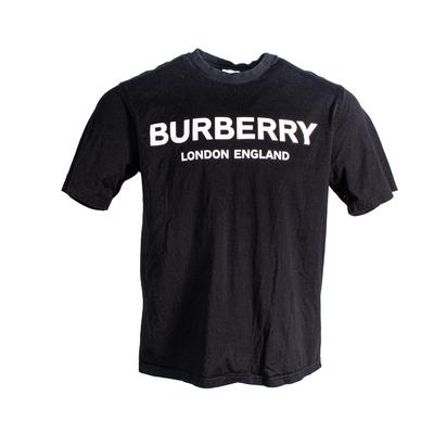 Burberry Size Medium Black Logo Tee